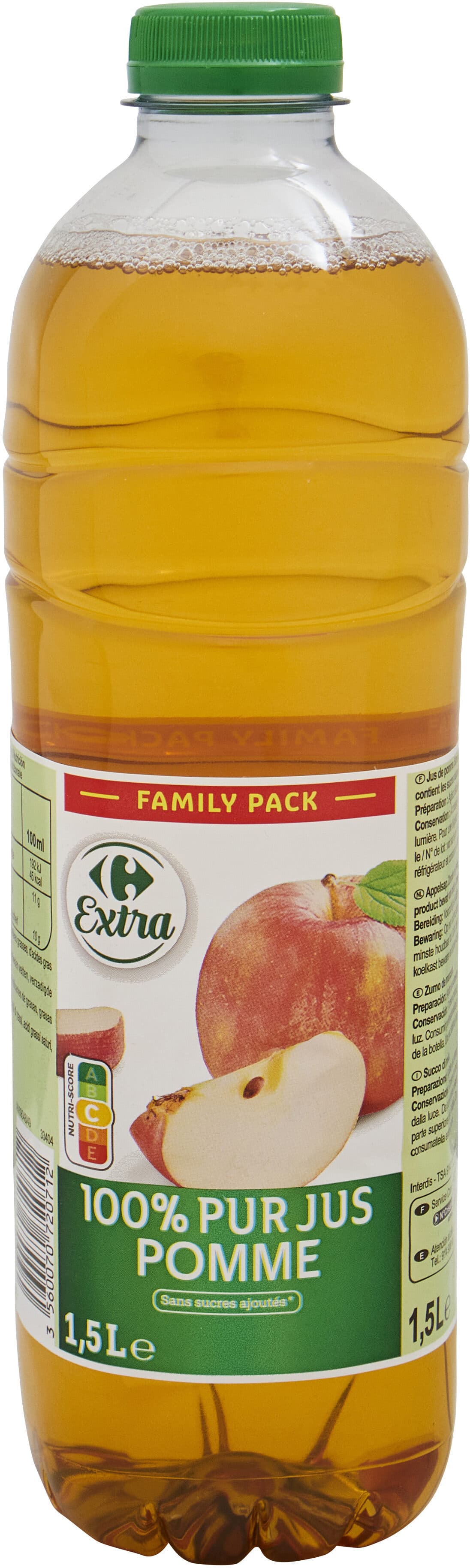 Carrefour 100% PUR JUS Pomme packshot