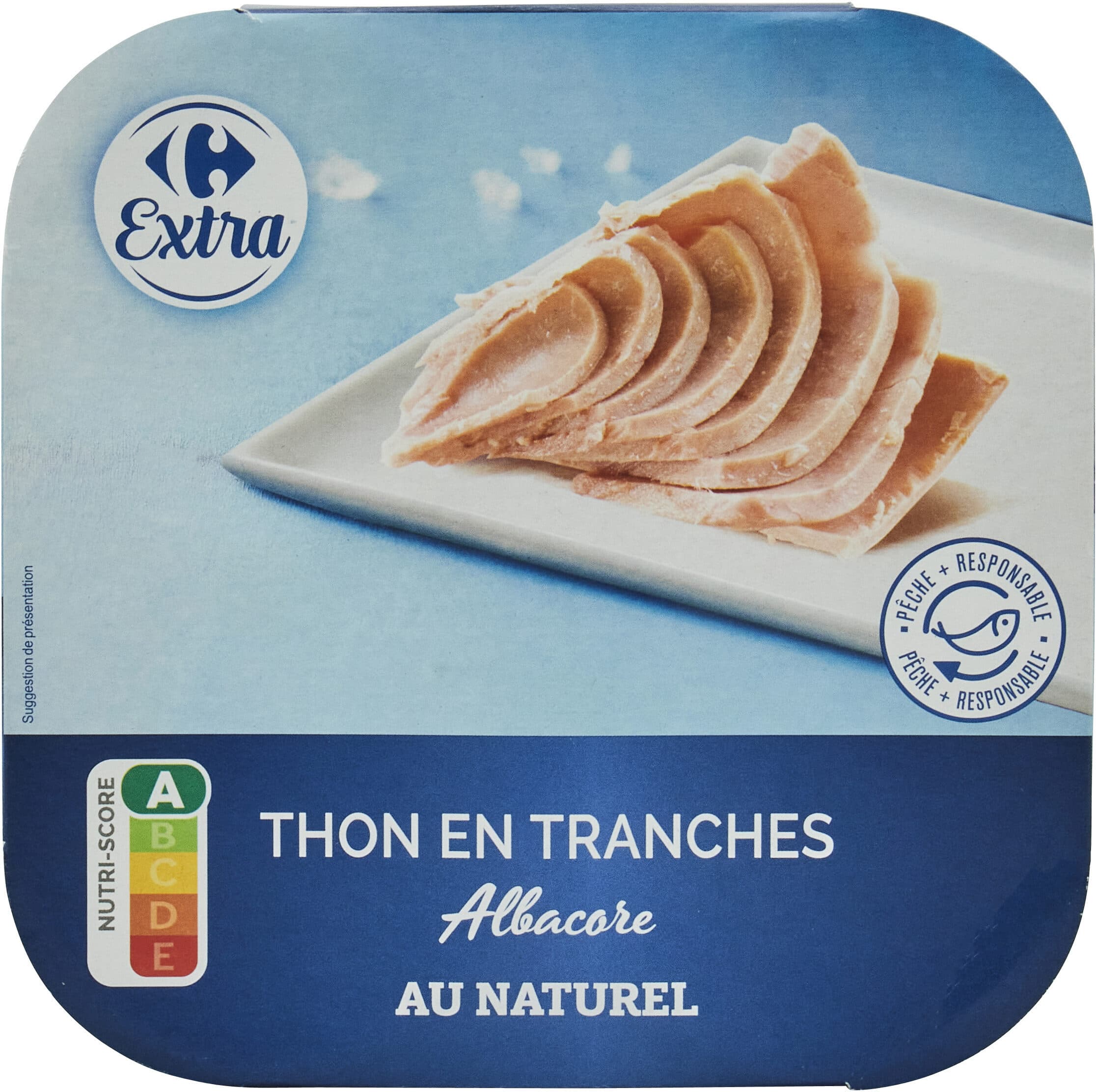 Carrefour THON EN TRANCHES Albacore AU NATUREL packshot