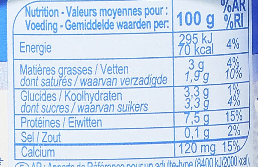 Carrefour Fromage blanc nature packshot