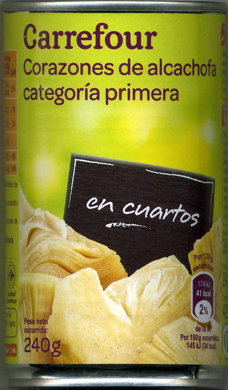Carrefour Corazones de alcachofa packshot