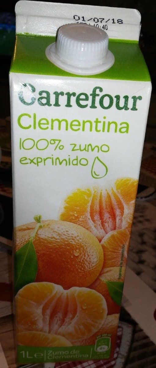 Carrefour 100% pur jus jus de clémentine packshot