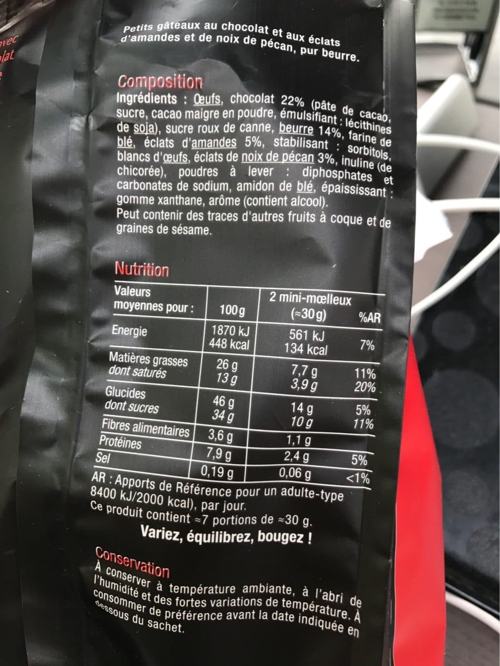 Chez carrefour selectionne par nos bouchers Mini moelleux chocolat aux eclats d'amandes et noix de pecan packshot