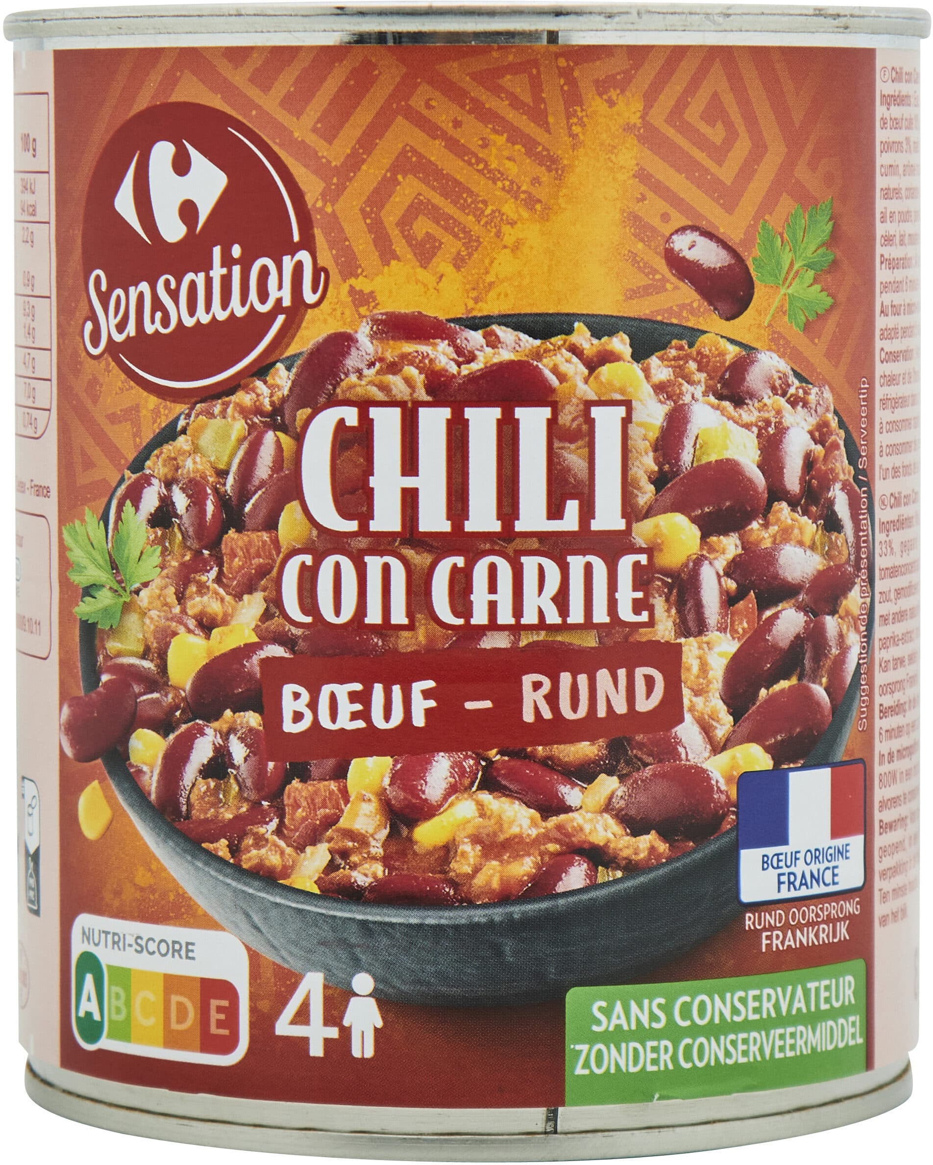 Carrefour Chili con carne packshot