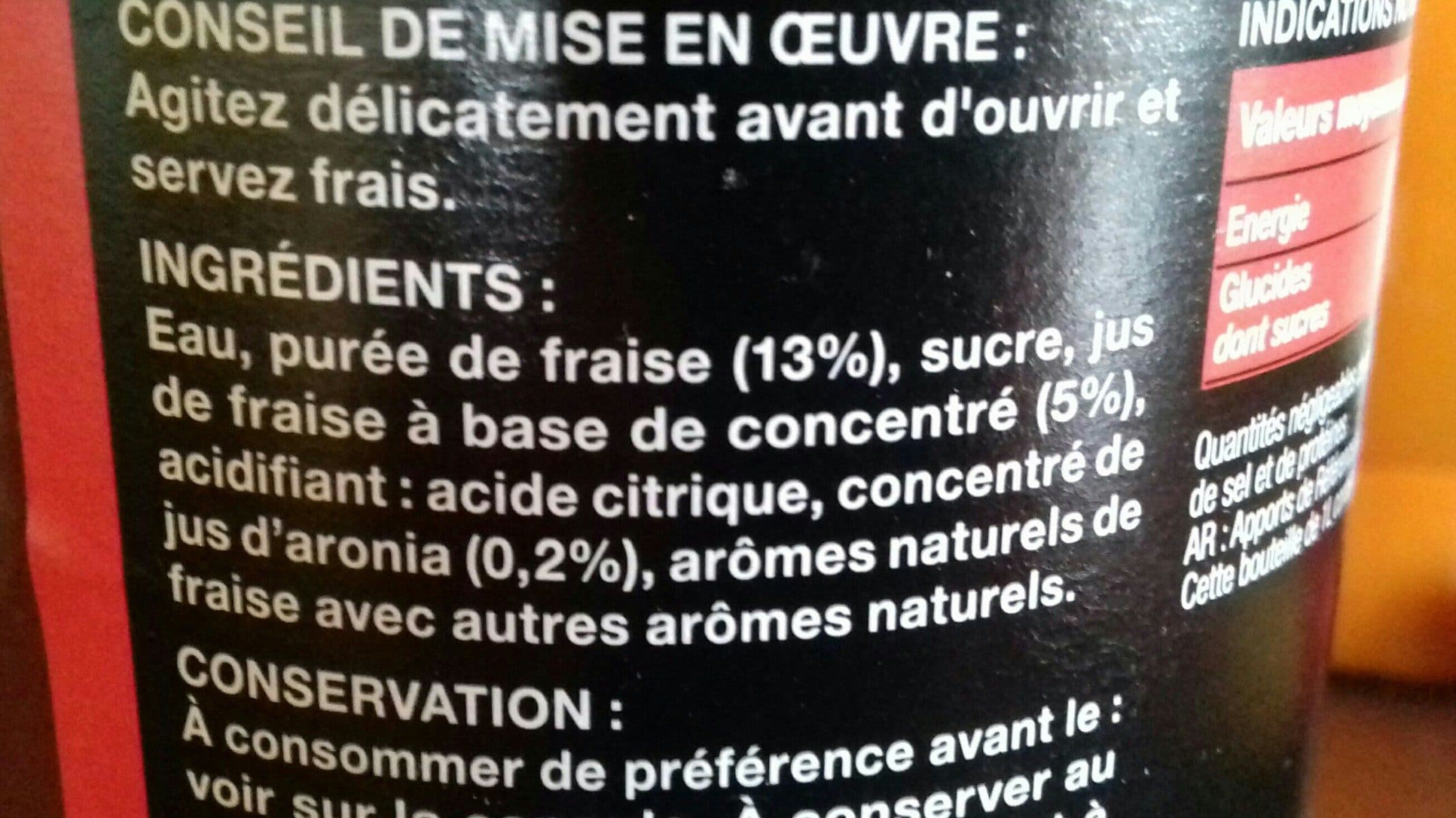 Carrefour Saveur Fraise packshot
