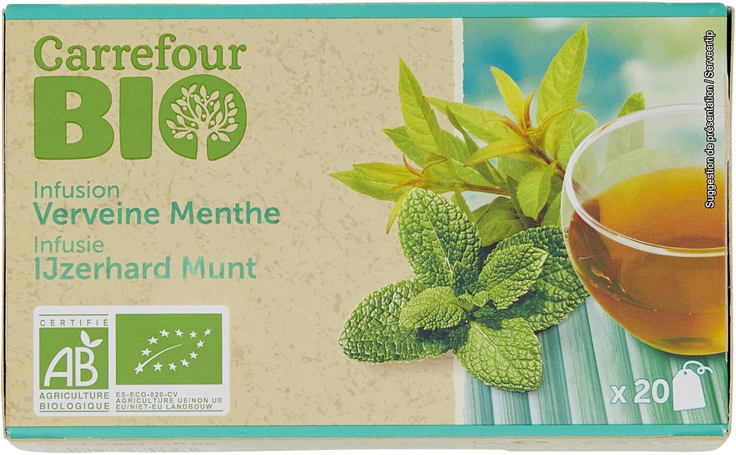 Carrefour Infusion Verveine Menthe Bio Carrefour packshot