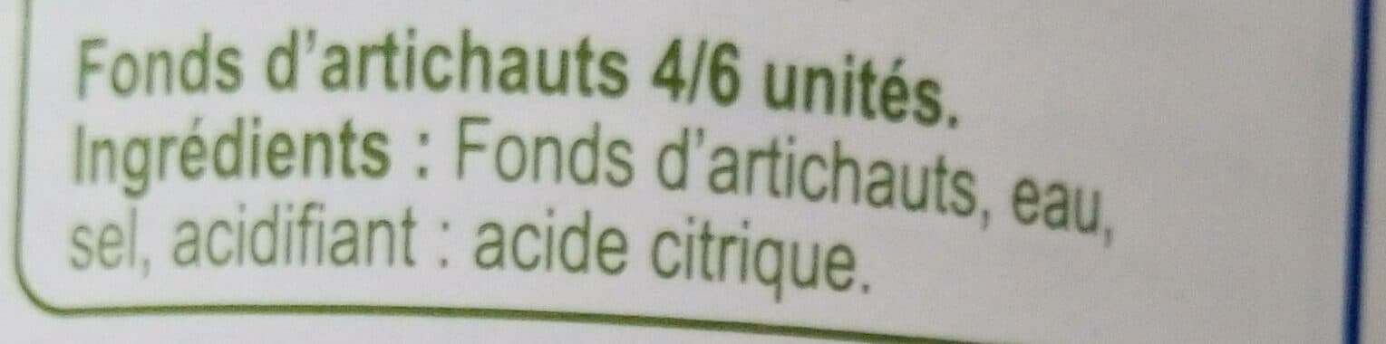 Carrefour Fonds d'artichauts packshot