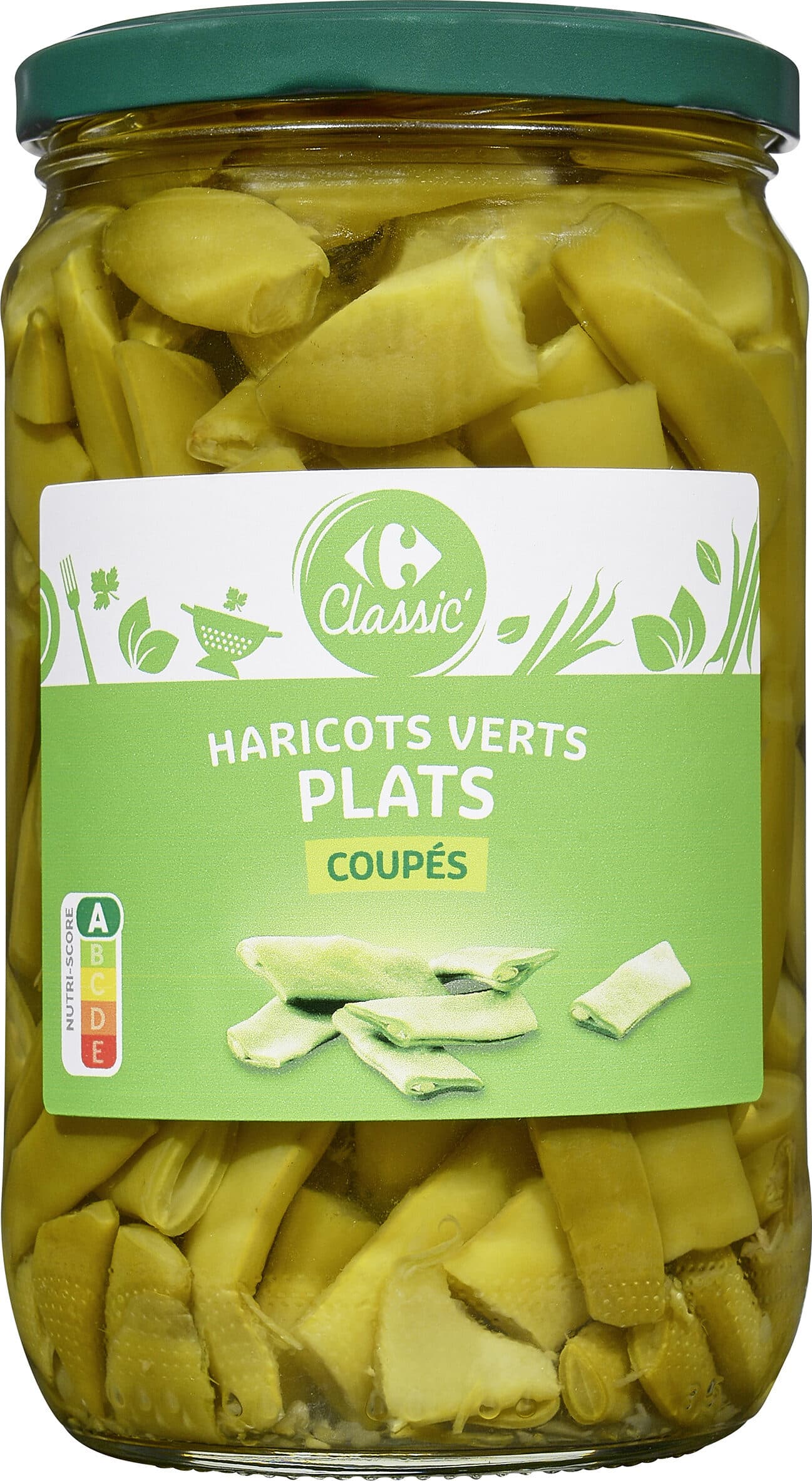 Carrefour Haricots verts plats Coupés packshot