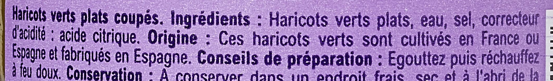 Carrefour Haricots verts plats Coupés packshot