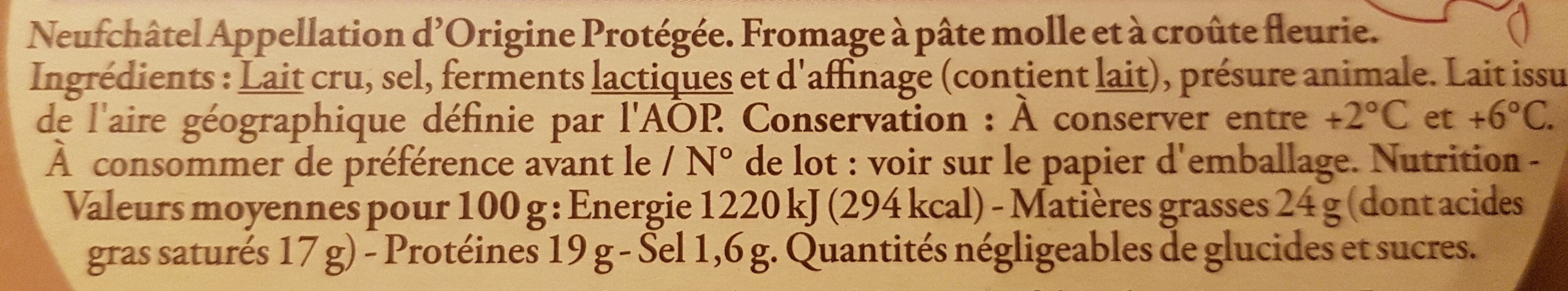 Carrefour Neufchâtel Appellation d'Origine Protégée packshot