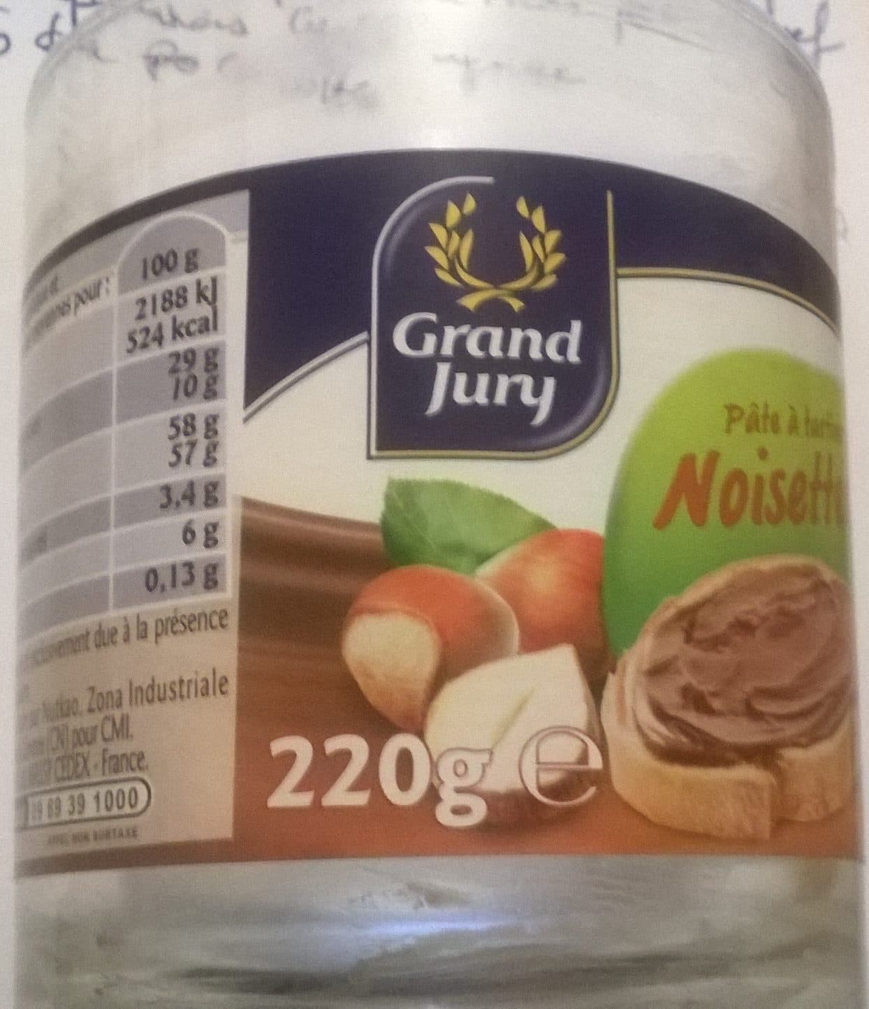 Grand Jury Pâte à tartiner noisettes packshot