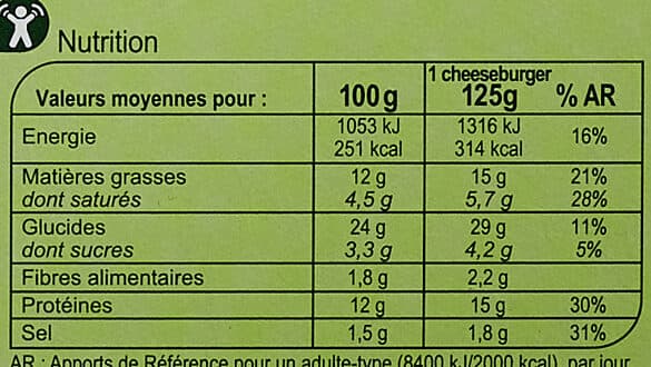Carrefour Cheese Burgers Halal packshot