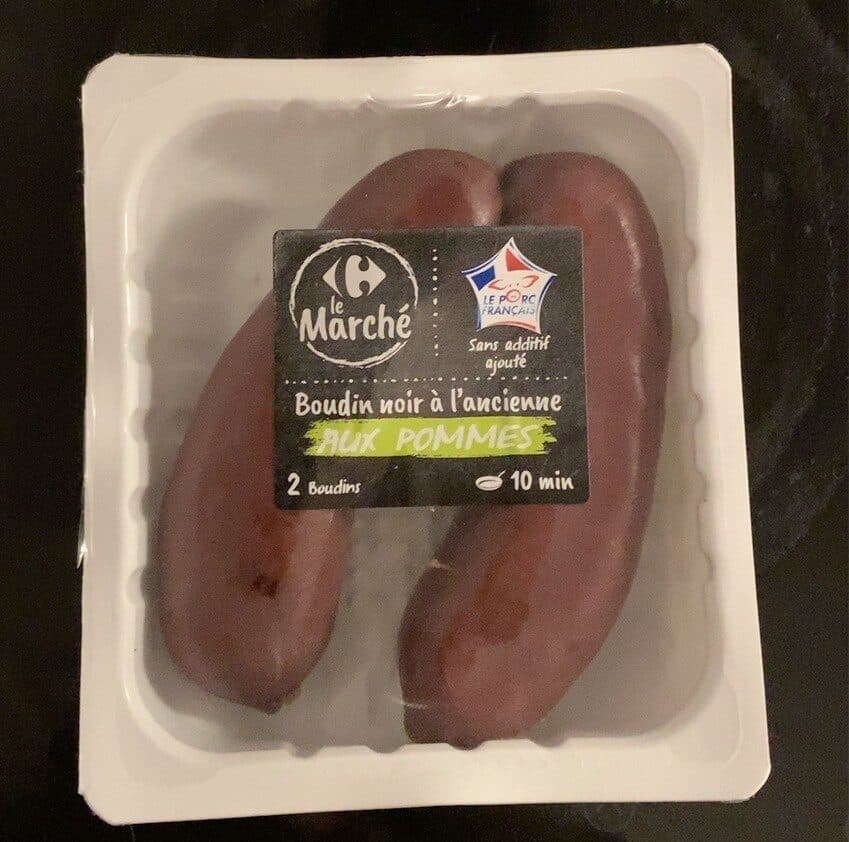 Carrefour Boudin noir à l'Ancienne AUX POMMES packshot