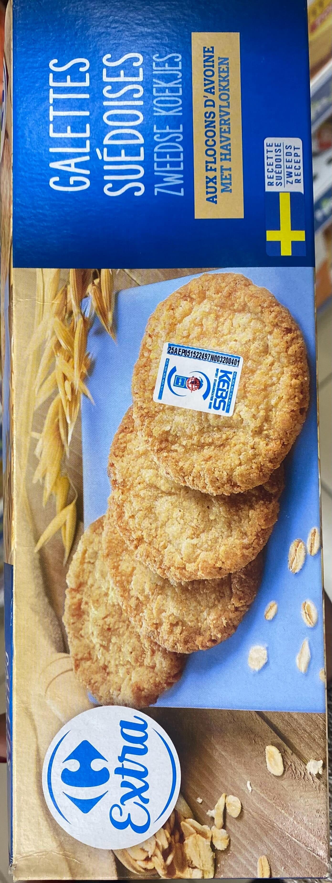 Carrefour Galettes suédoises aux flocons d'avoine packshot