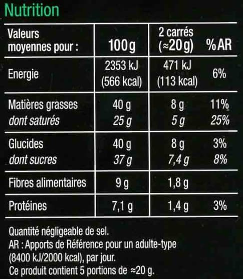 Carrefour Menthe noir packshot