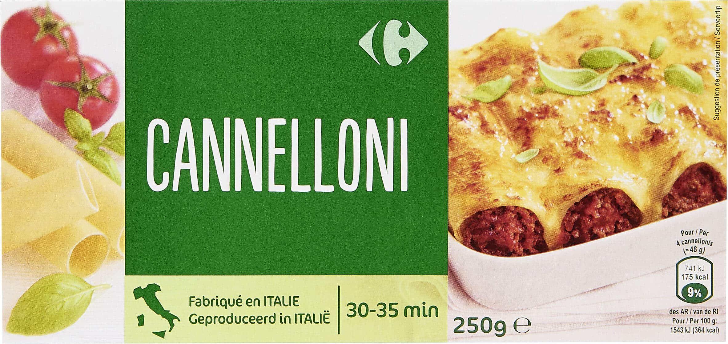 Carrefour Cannelloni - Pâtes alimentaires de qualité supérieure packshot