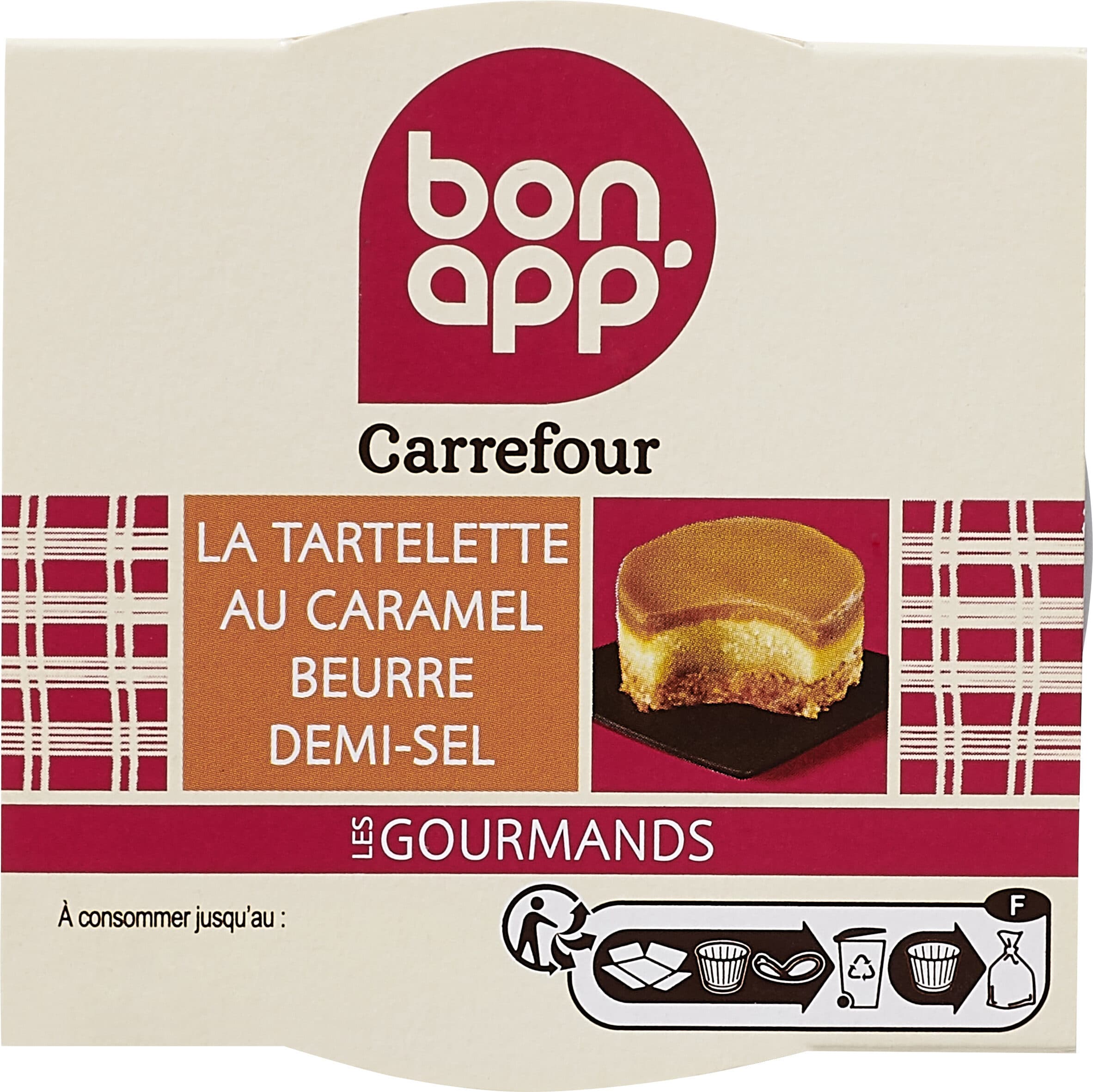 Bon App' DESSERT Tartelette au caramel beurre demi-sel packshot