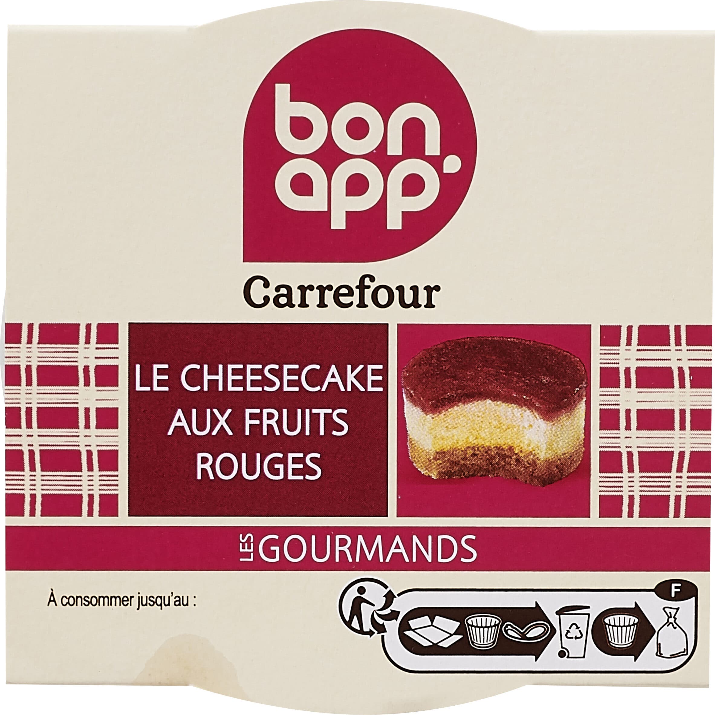 Carrefour DESSERT Cheesecake aux fruits rouges packshot