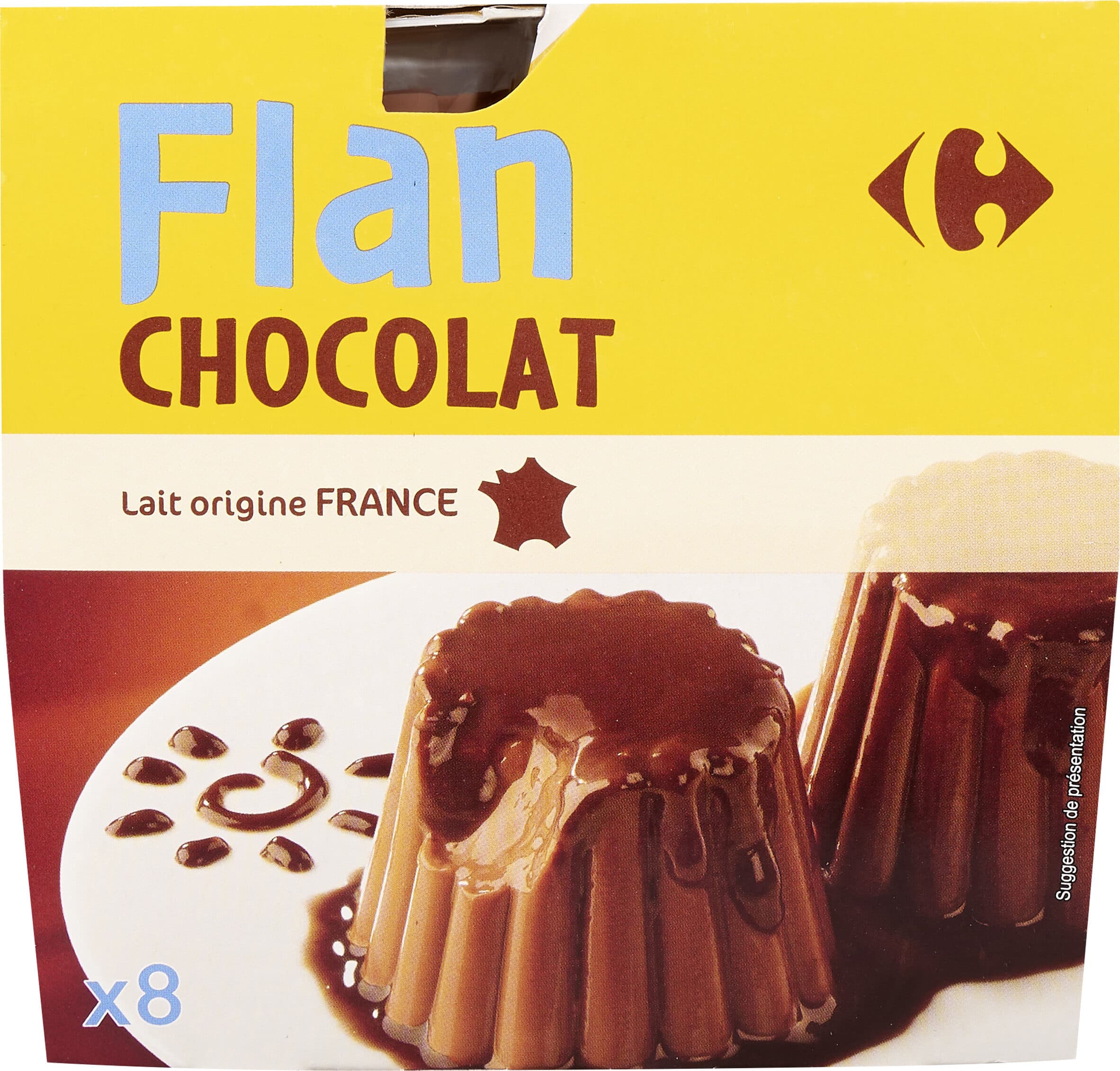 Carrefour Flan' chocolat packshot
