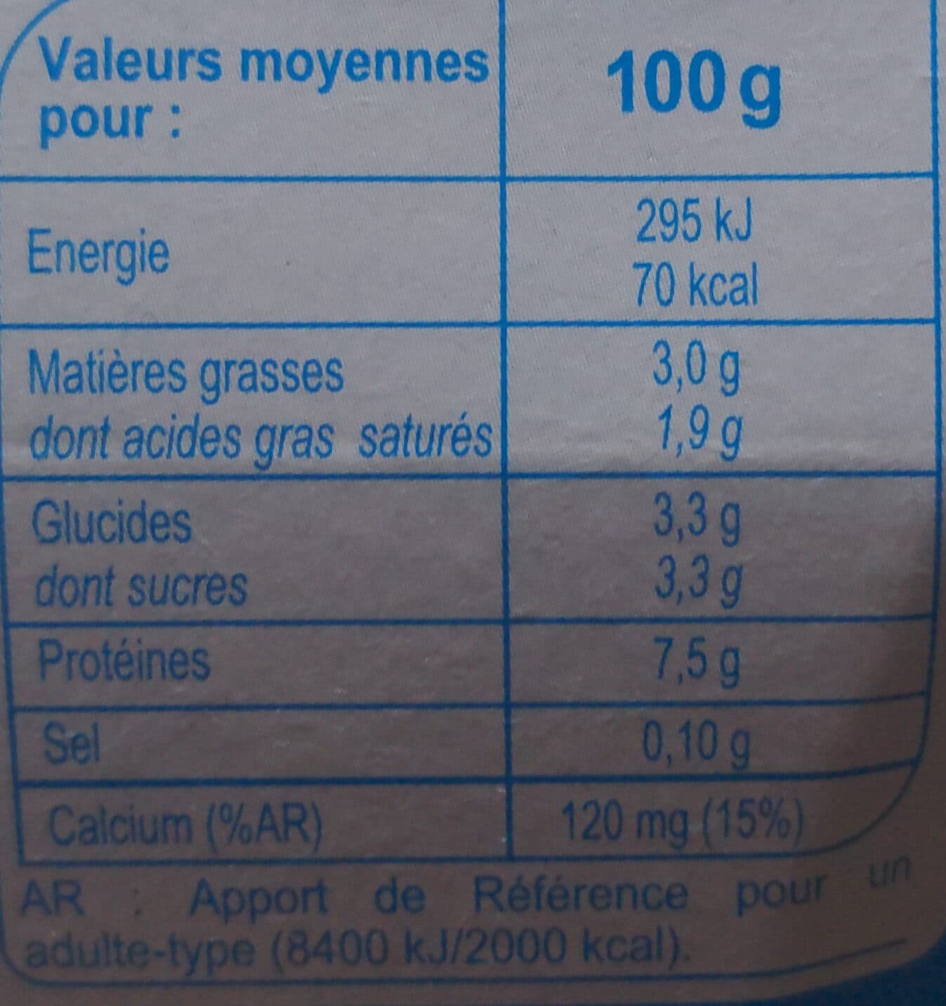 Carrefour Fromage blanc nature packshot