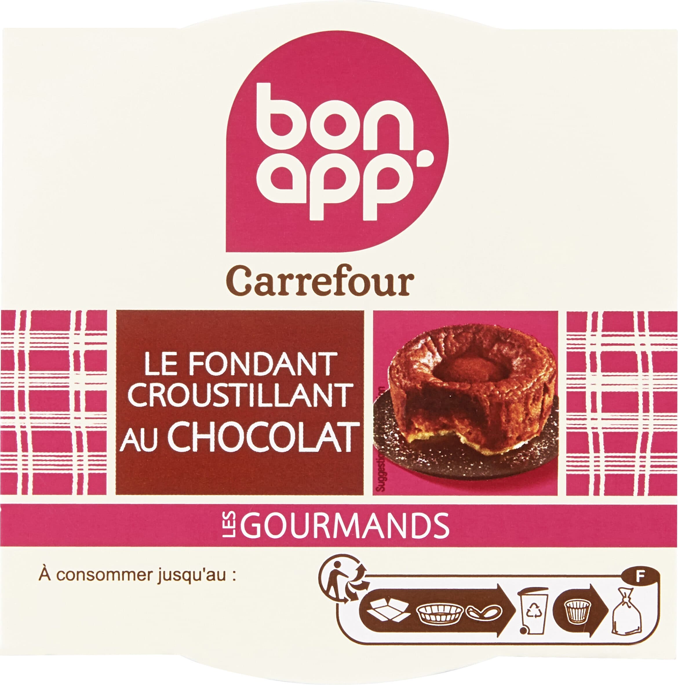 Carrefour DESSERT Fondant chocolat Croustillant praliné packshot