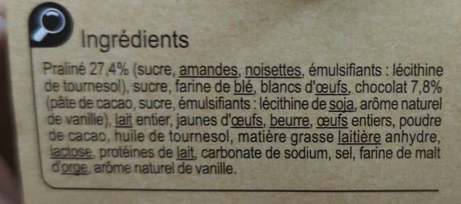 Carrefour DESSERT Fondant chocolat Croustillant praliné packshot
