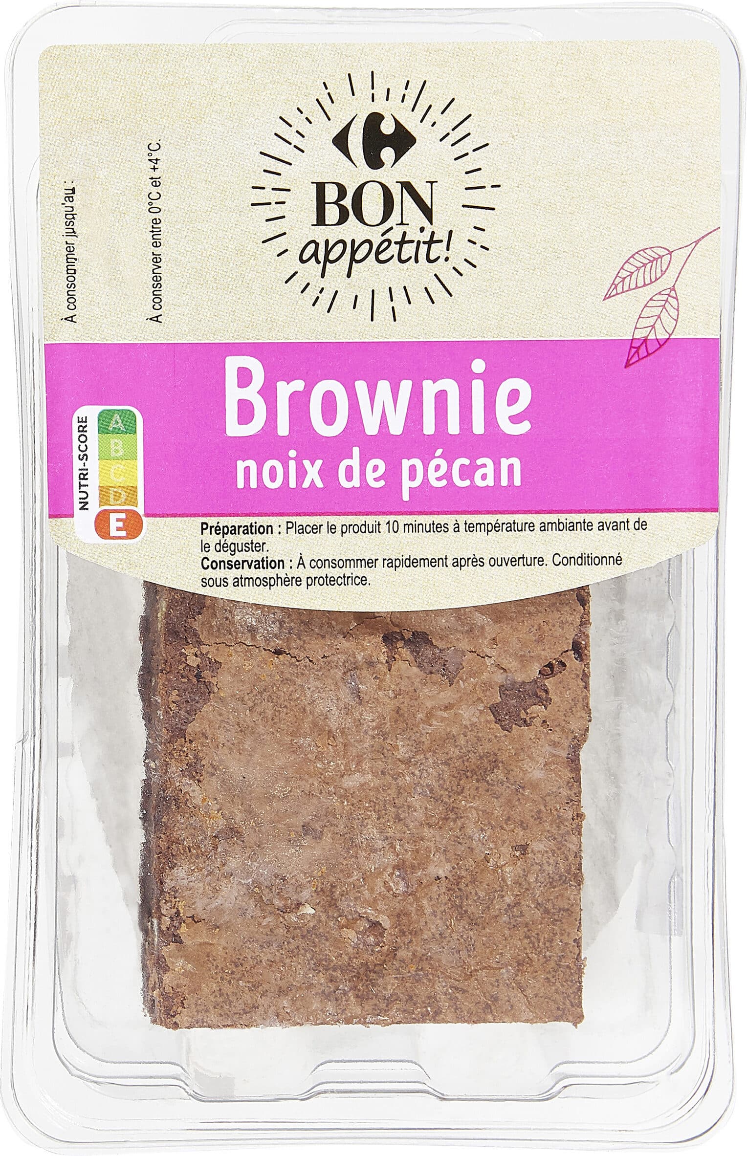 Bon App' DESSERT Brownie Noix de pécan packshot