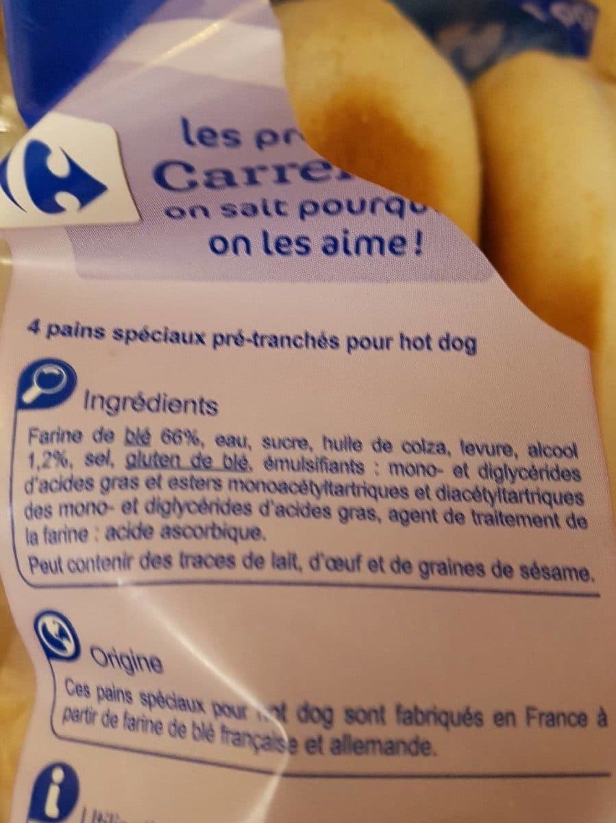 Carrefour Pains hot dog nature packshot