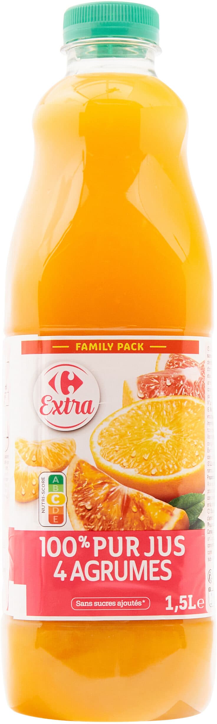 Carrefour 100% pur jus 4 agrumes packshot