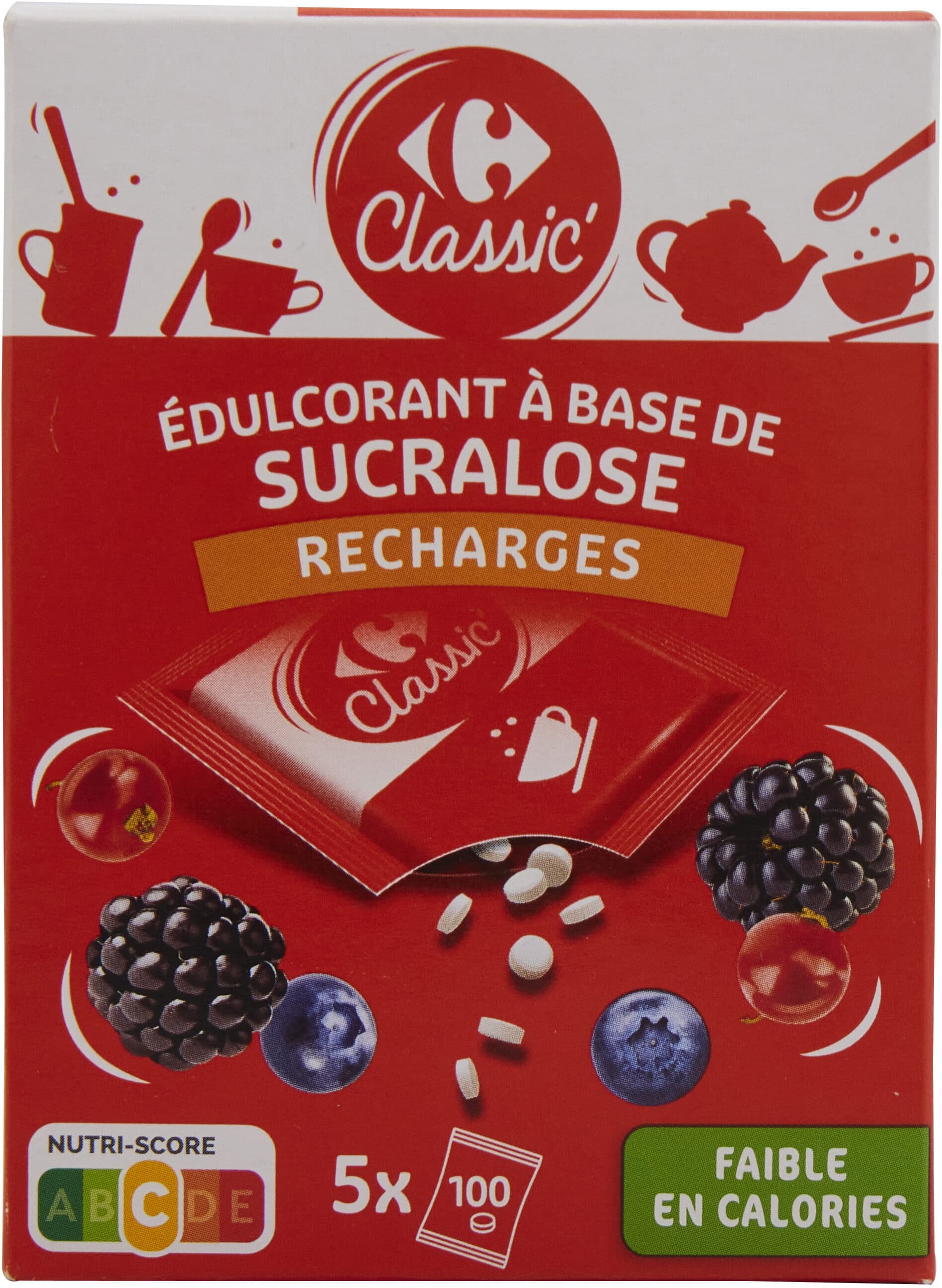 Carrefour Edulcorant de table à base de sucralose recharges packshot