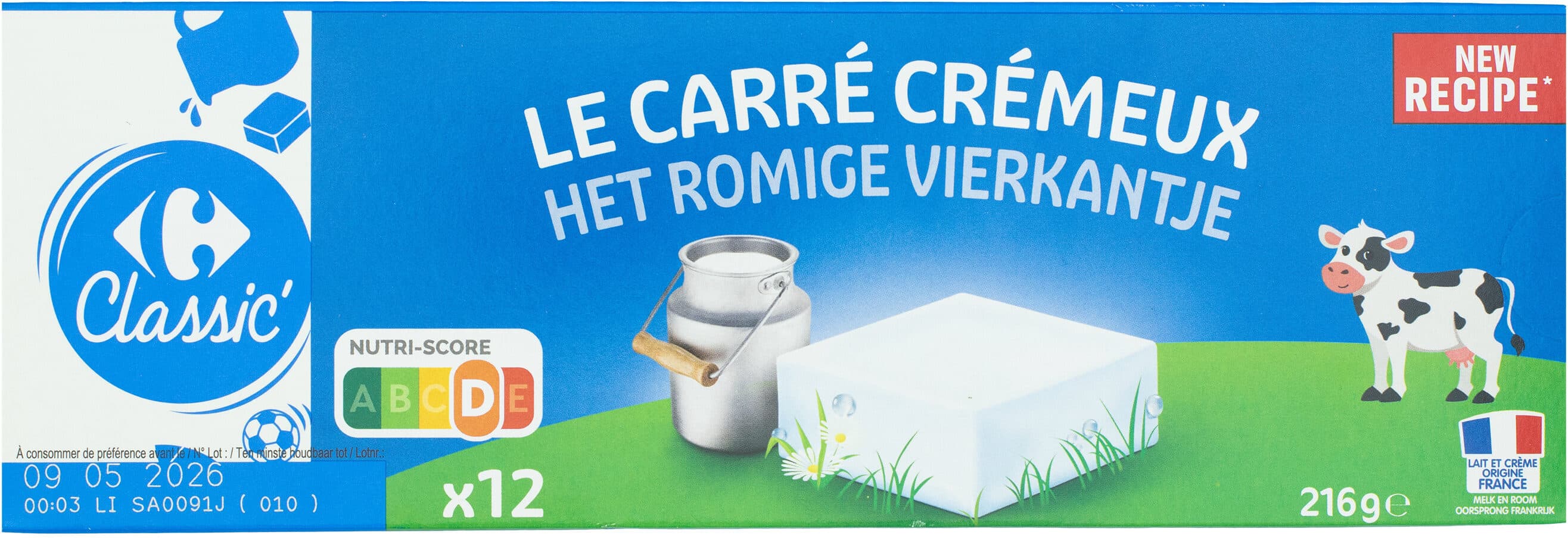 Carrefour Le Carré Crémeux packshot