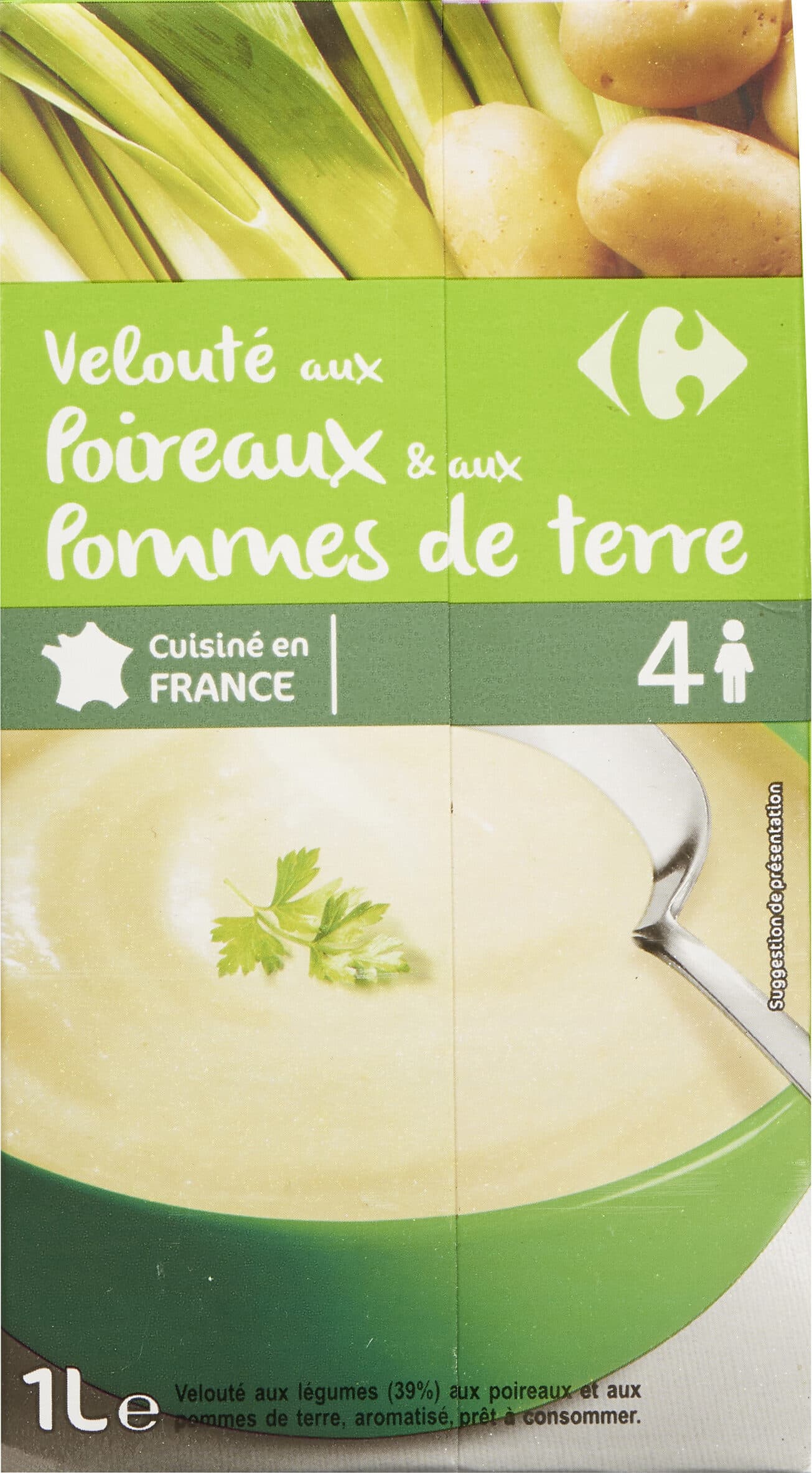 Carrefour Velouté aux Poireaux & Pommes de terre packshot