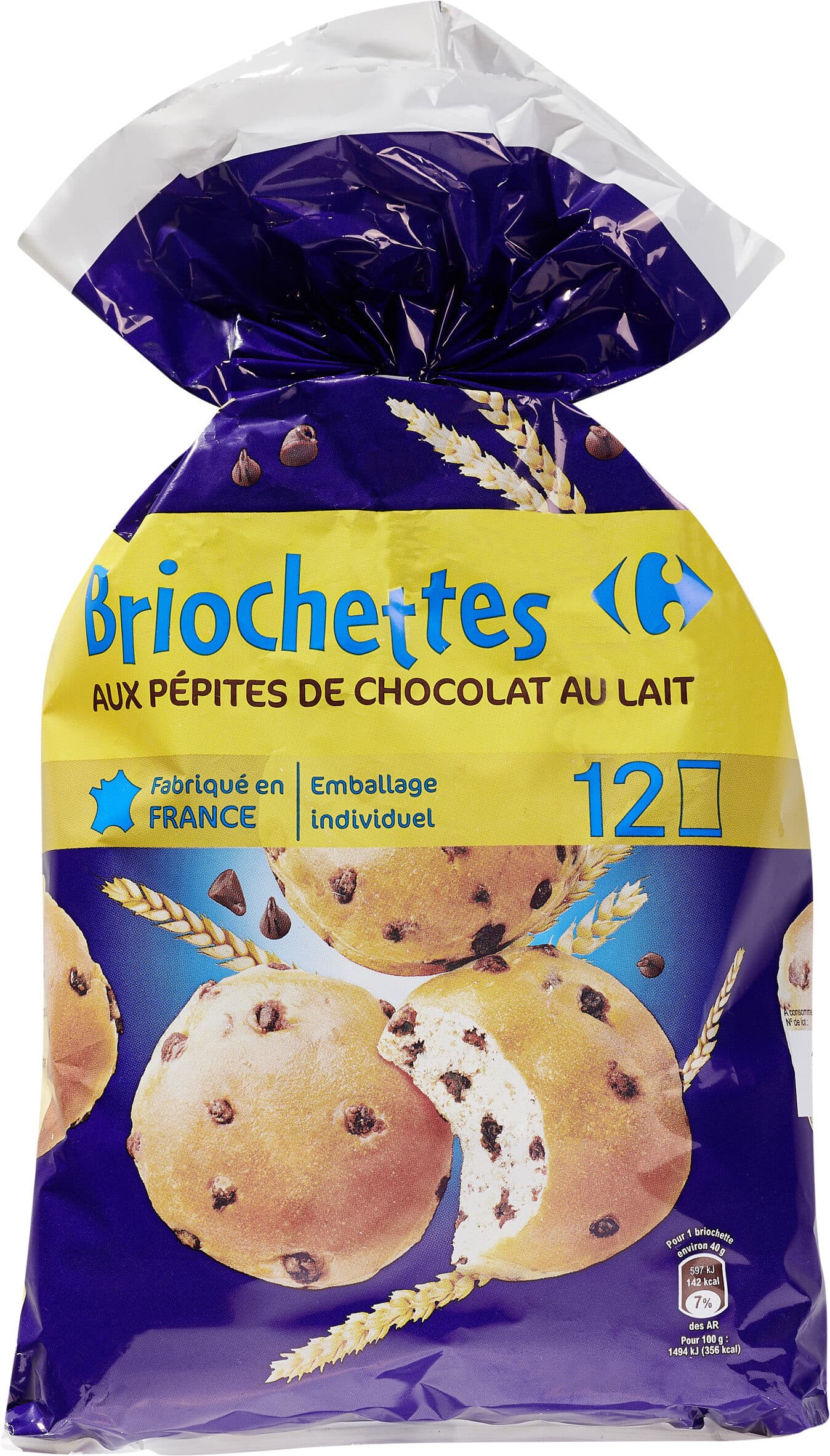 Carrefour Woopy pépites de chocolat au lait packshot