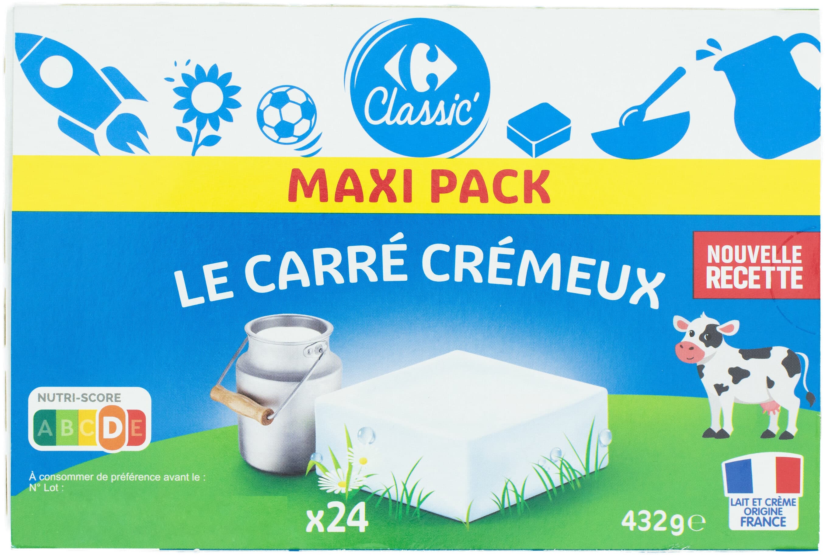 Carrefour Le Carré Crémeux MAXI PACK packshot