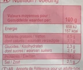 Carrefour Jambon avec couenne packshot