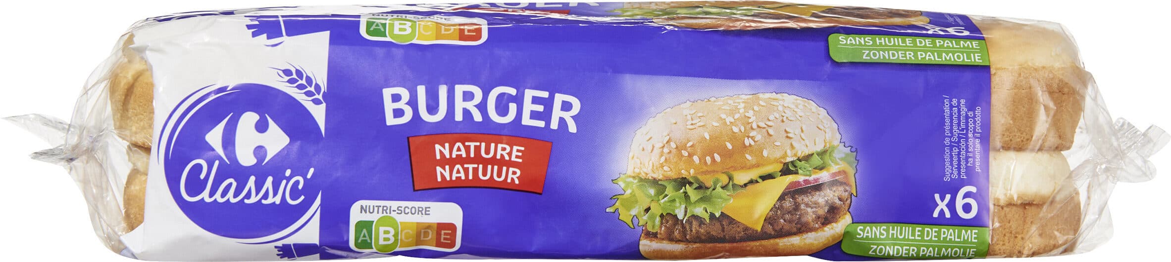CMI (Carrefour Marchandises Internationales) Burger nature packshot