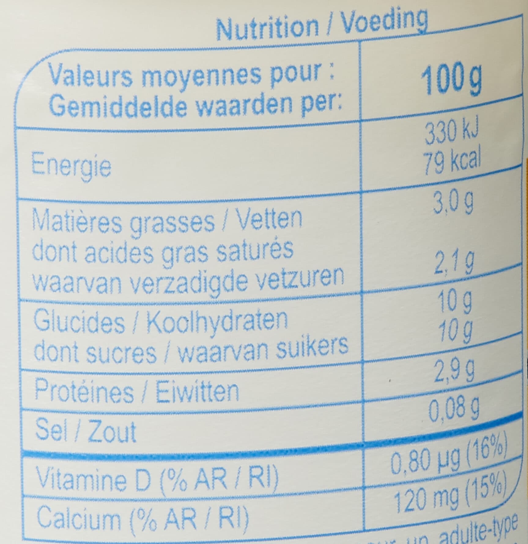 Carrefour Yaourt nature sucré packshot