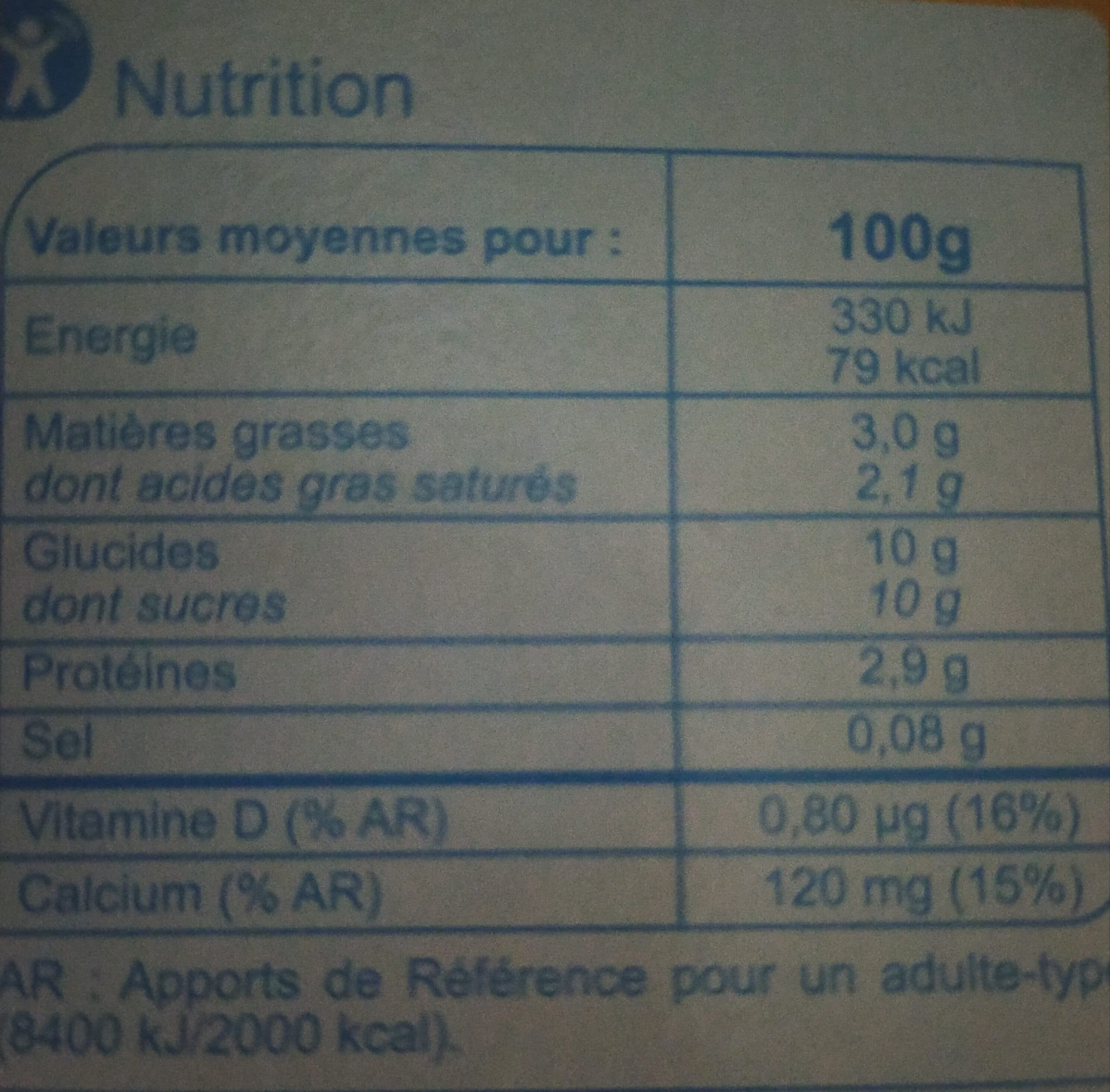 Carrefour Yaourt nature sucré packshot