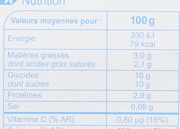 Carrefour Yaourt nature sucré packshot
