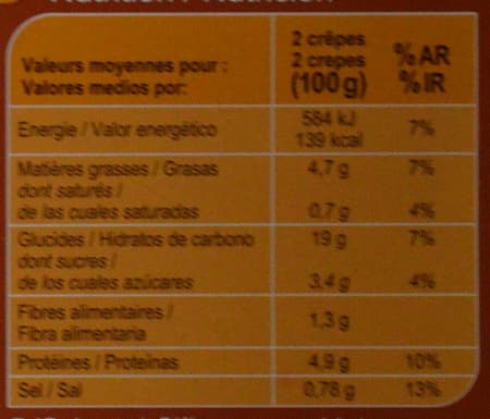 Carrefour 6 Crêpes Champignons packshot