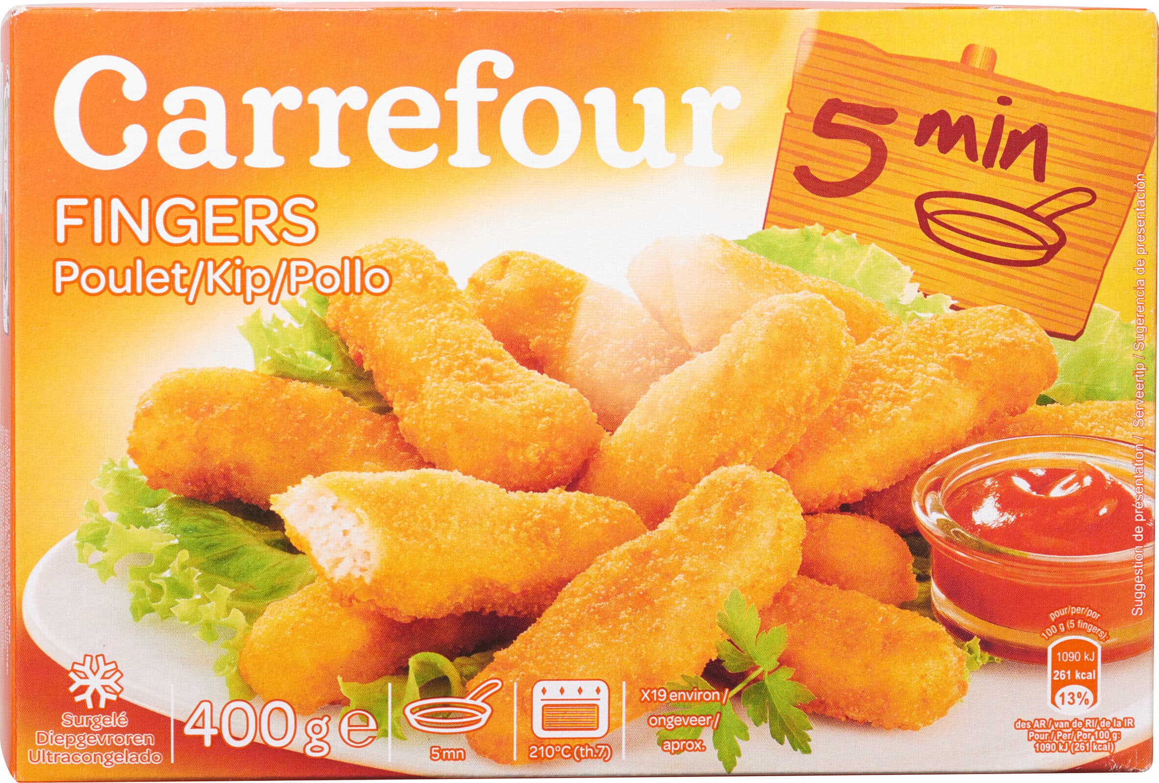 Carrefour Fingers de poulet surgeles packshot