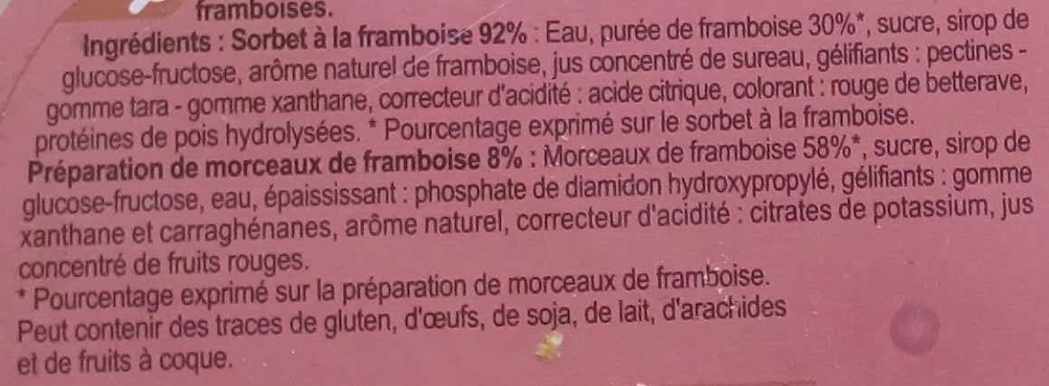 Carrefour Sorbet Framboise packshot