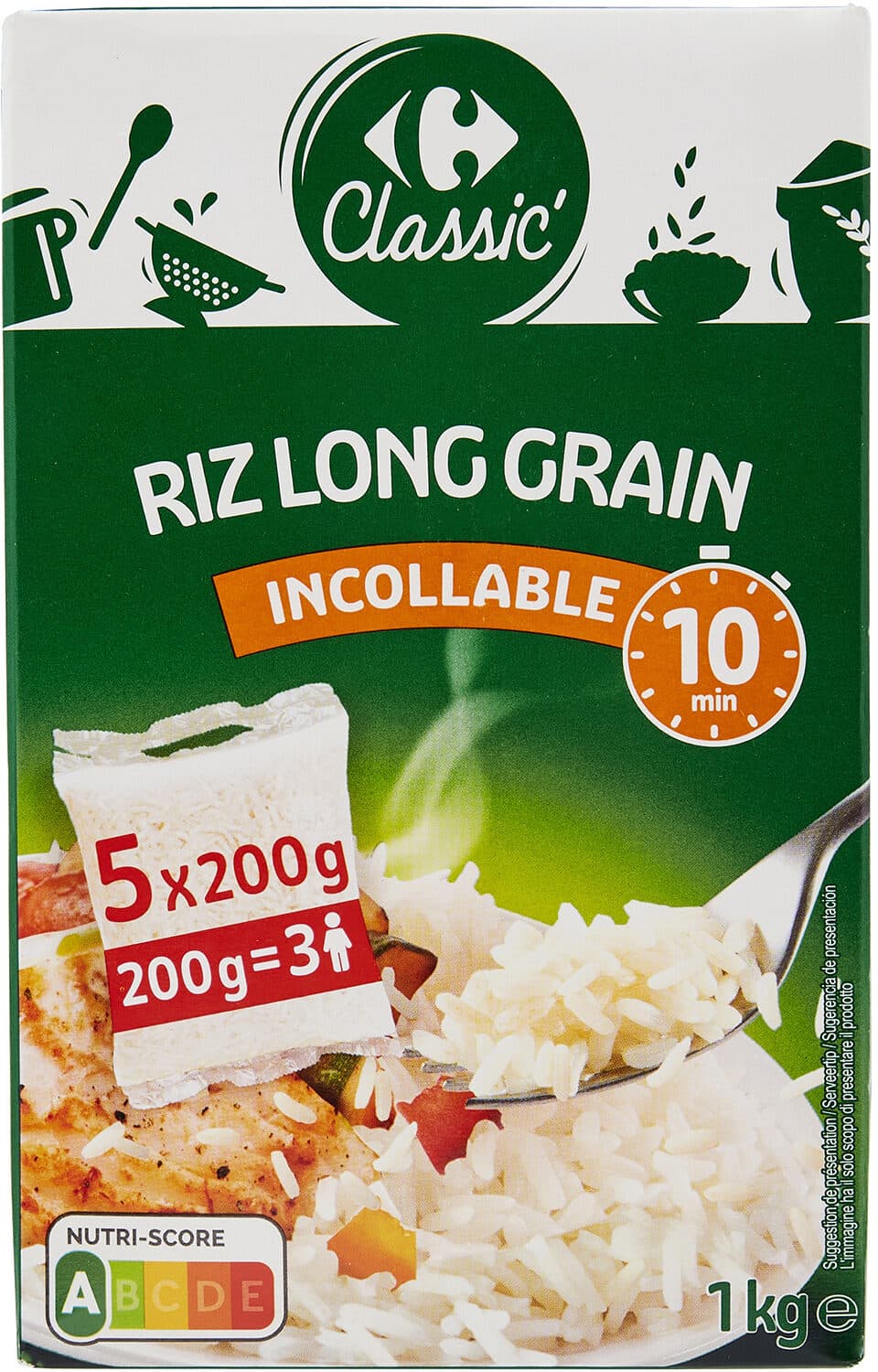 Carrefour Riz long grain packshot