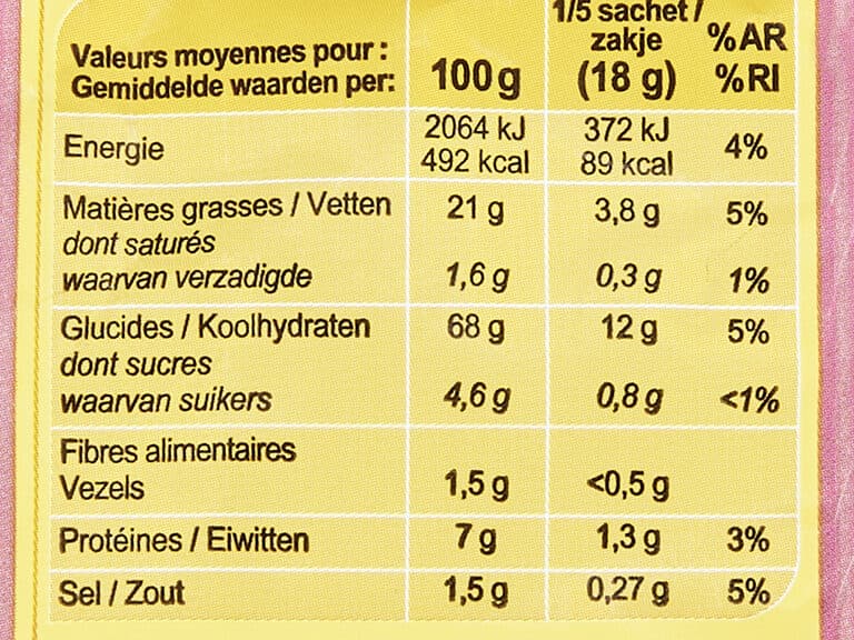 Carrefour Croustillants goût jambon - fromage packshot