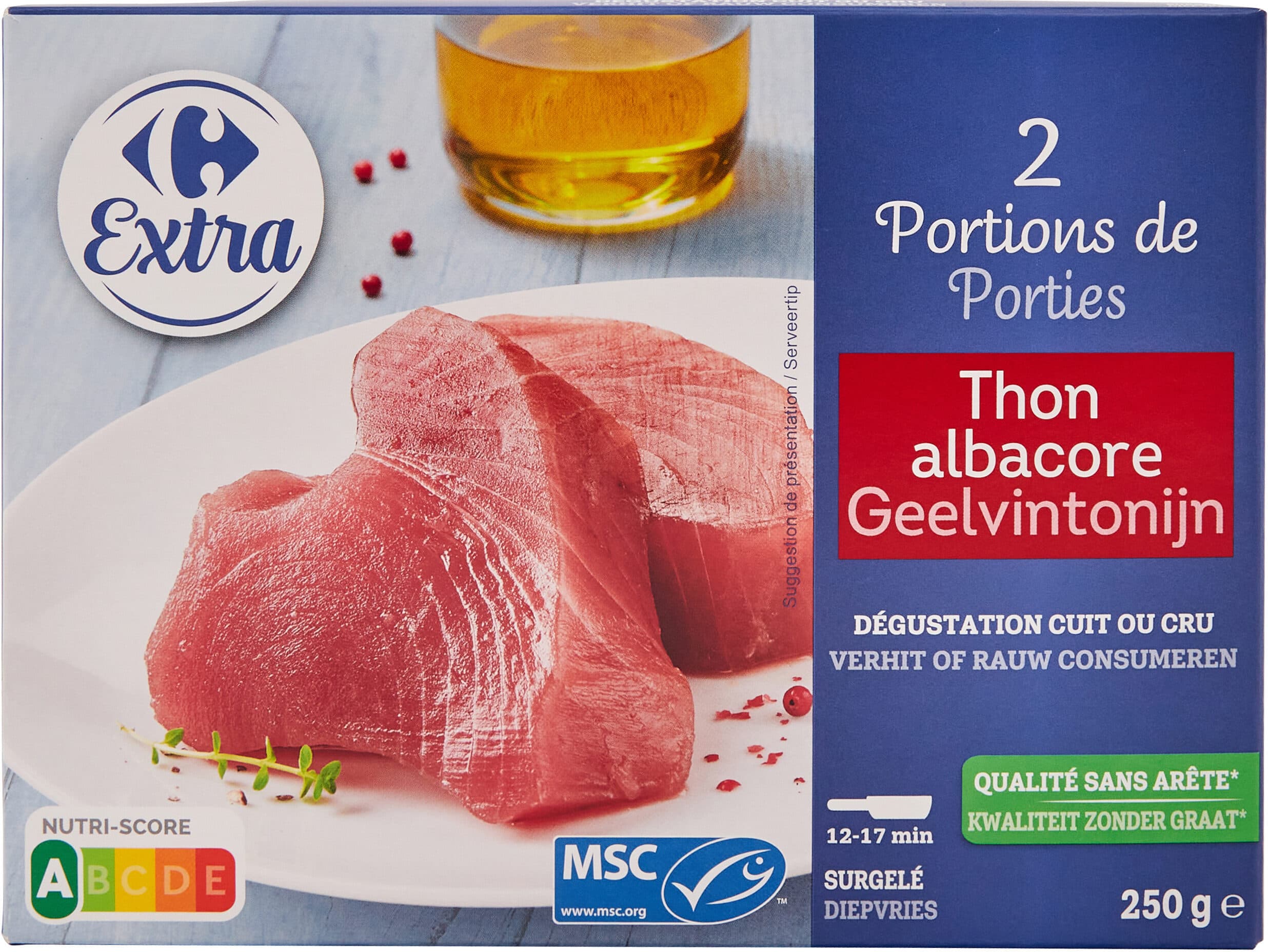 Carrefour 2 portions de Thon albacore packshot
