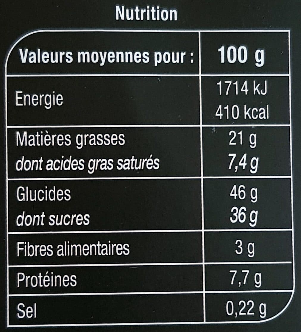 Carrefour Croustillant au chocolat noir packshot
