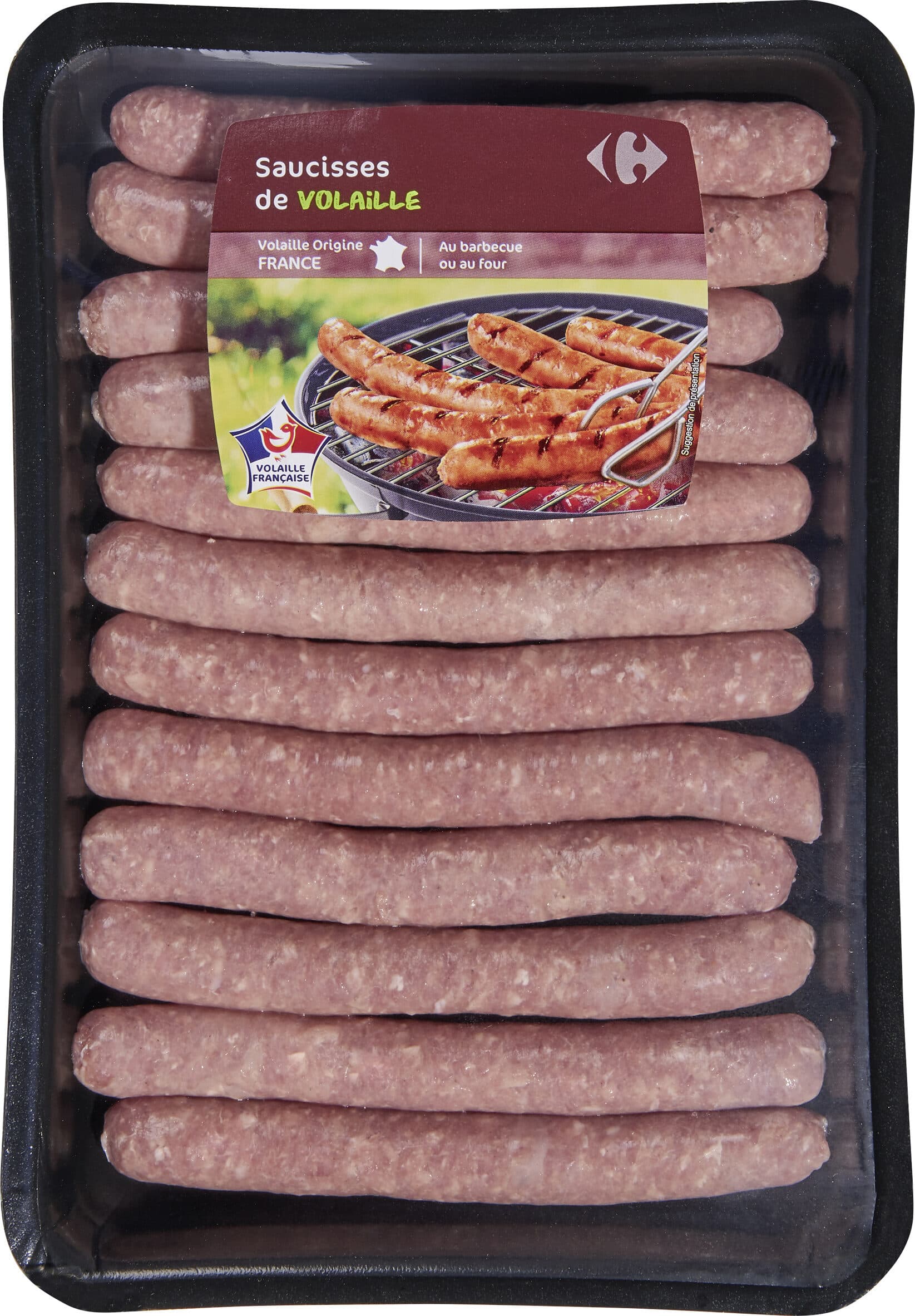 Carrefour Plateau De Saucisses Volaille packshot