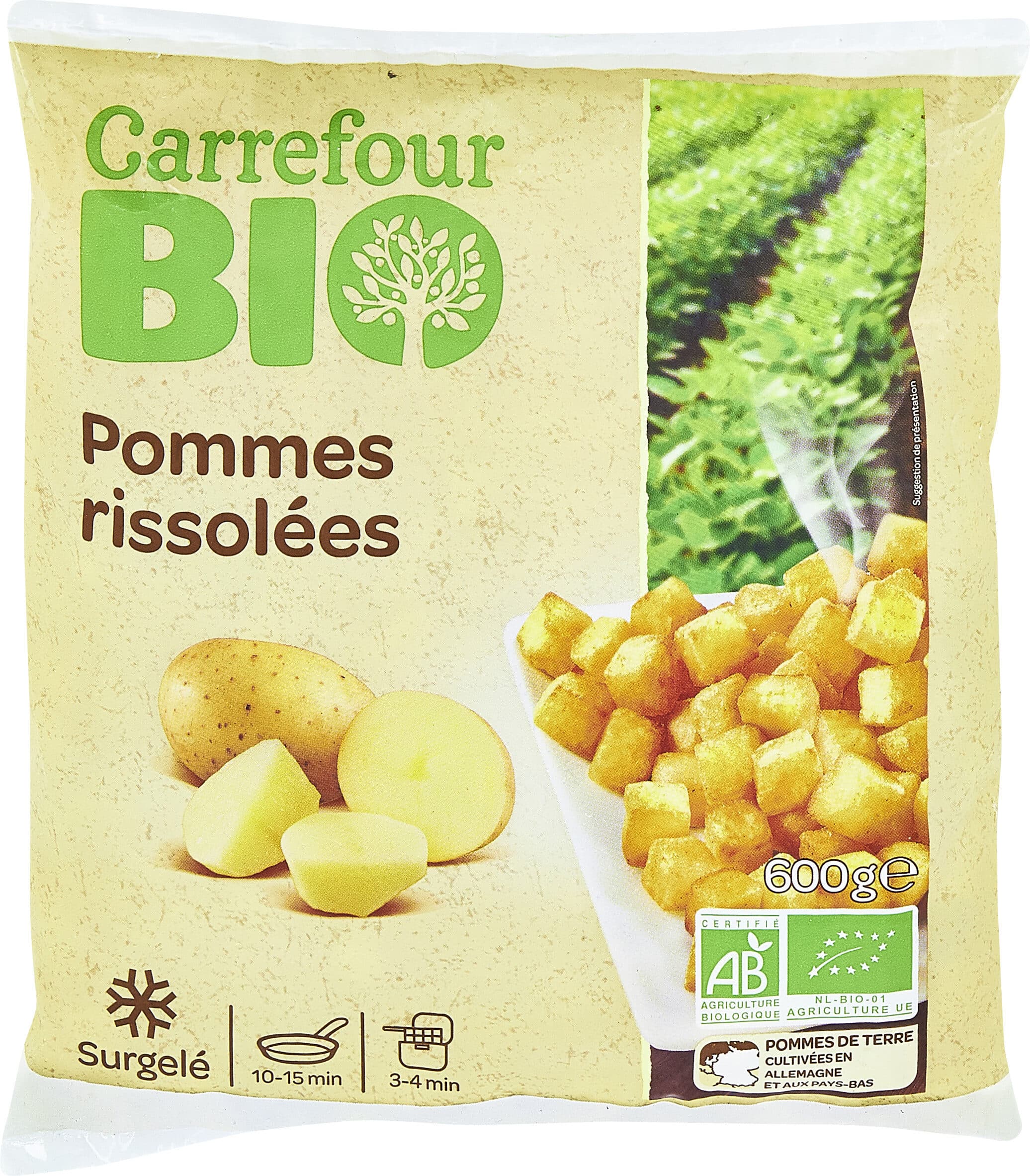 Carrefour BIO Pommes rissolées packshot