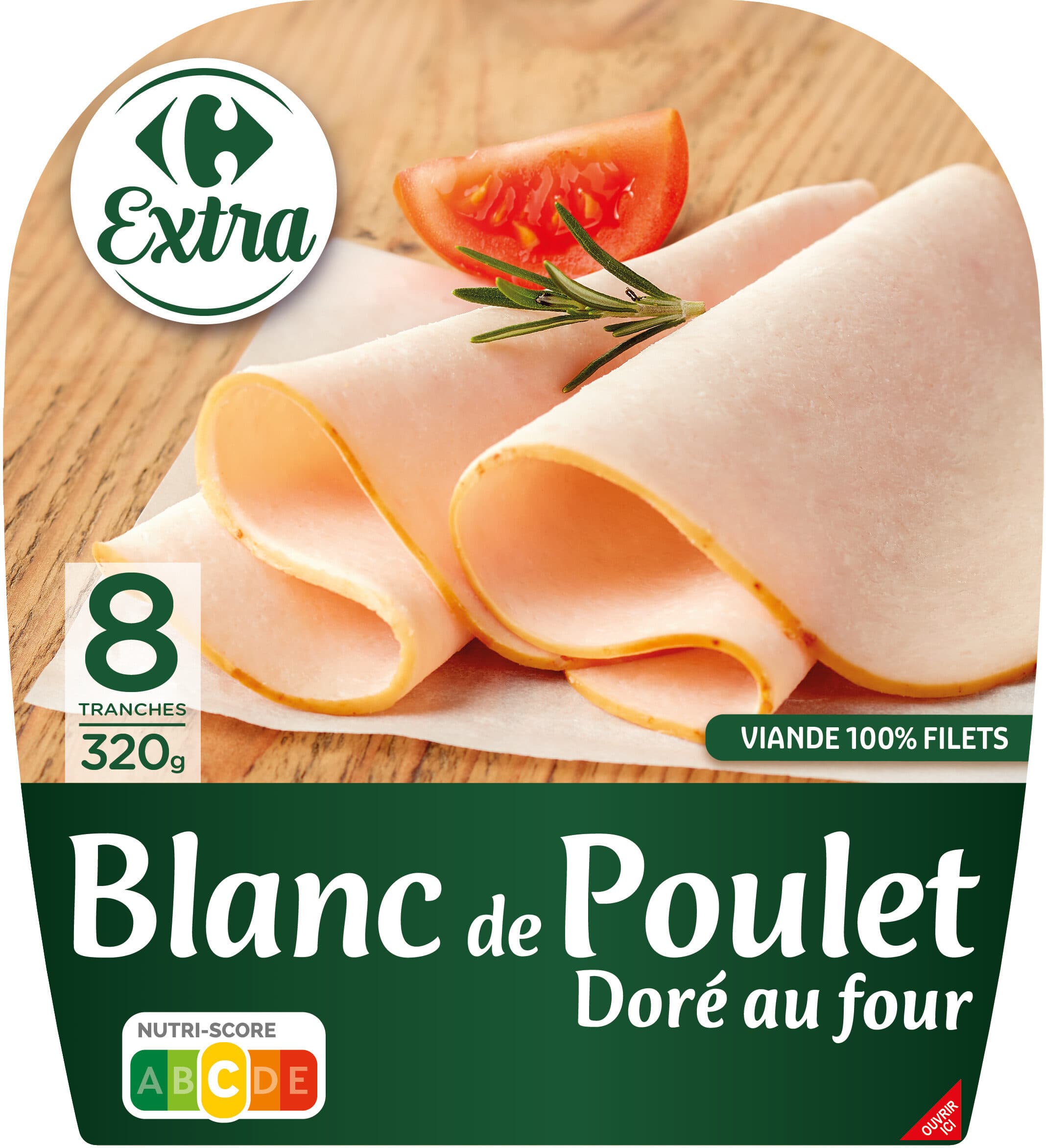 Carrefour Blanc de poulet doré au four packshot