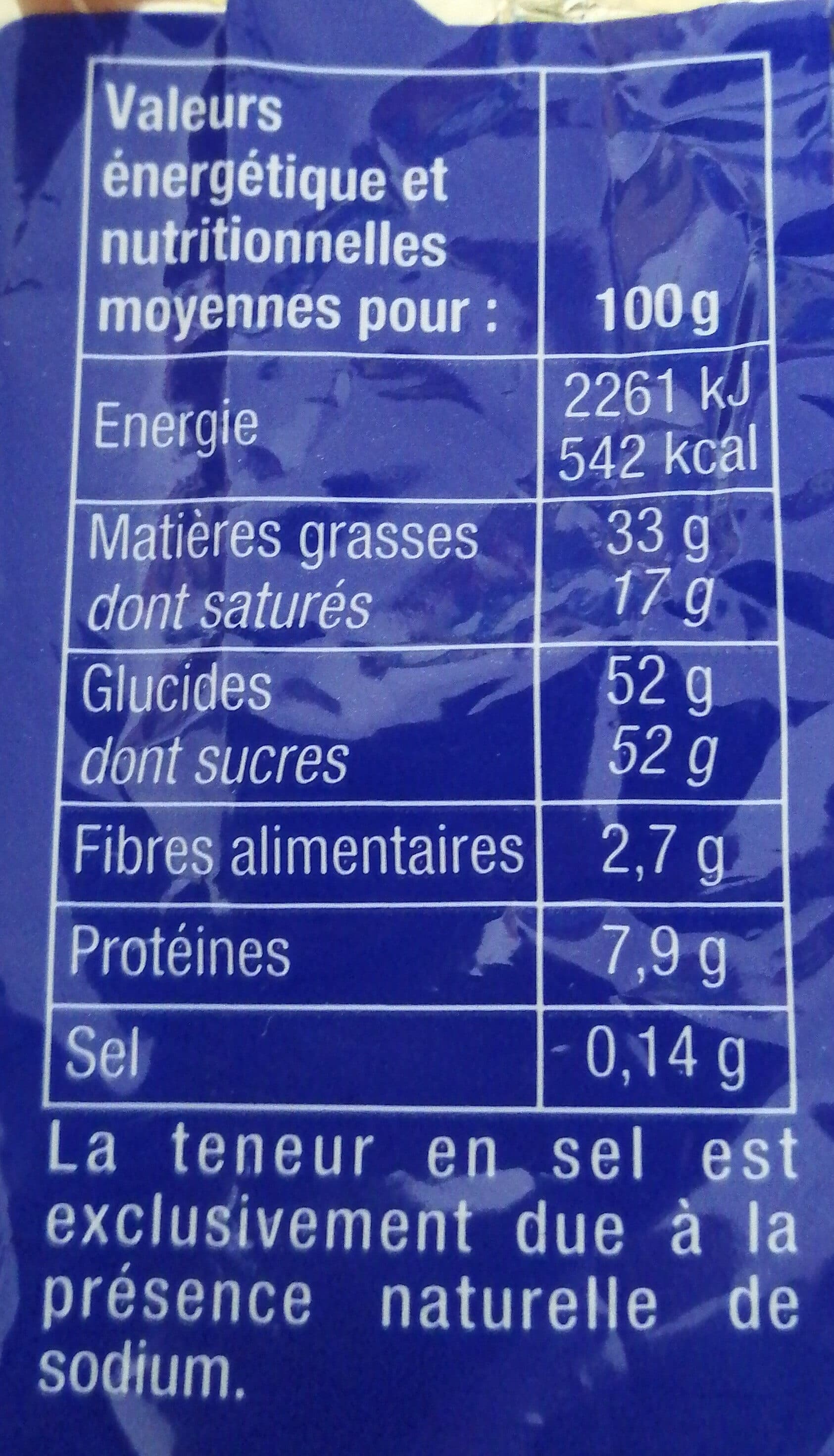 Carrefour Friture lait praliné packshot