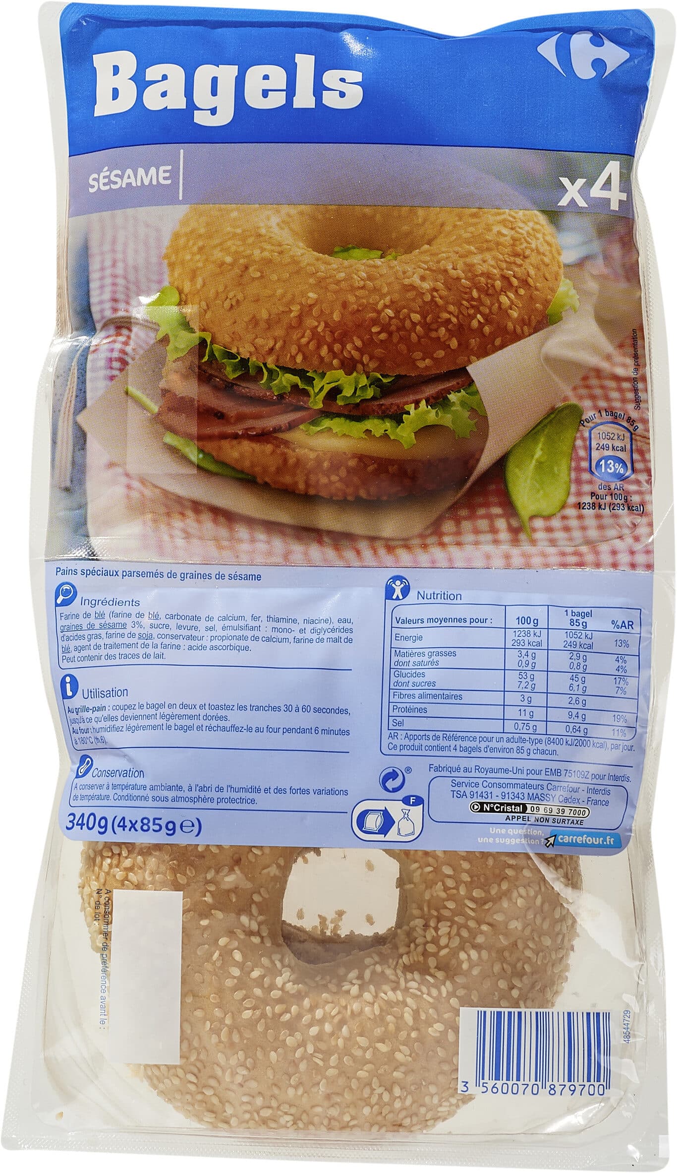 Carrefour Bagels packshot